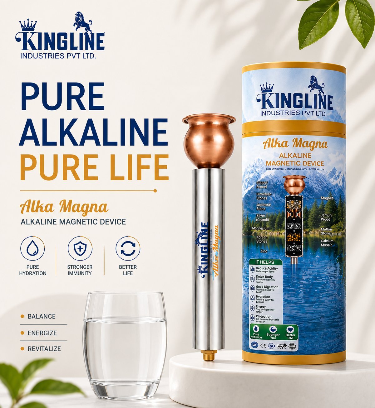 Pure Alkaline Pure Life Banner
